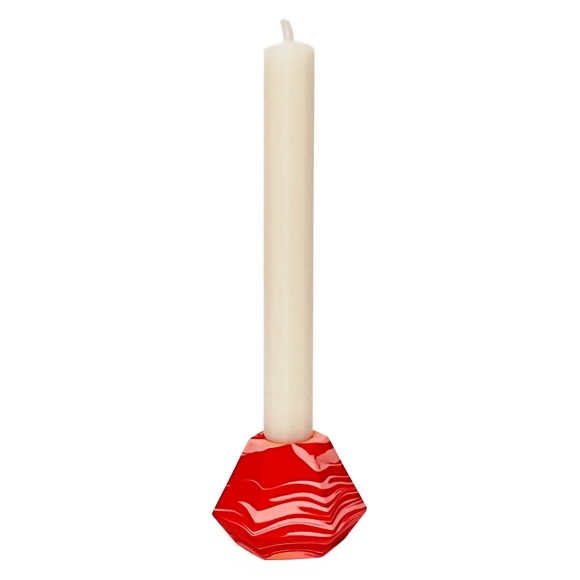 jesmonite_candle_holder_hexagon_red_1-b